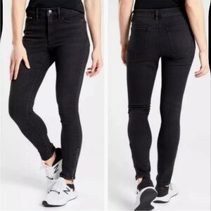 Athleta Women's Black Sculptek Ultra Skinny Zipper Jeans Size 6